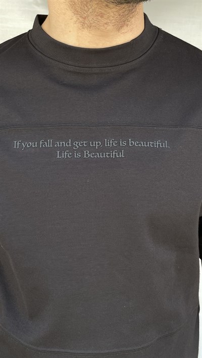 IF You Baskılı T-shirt