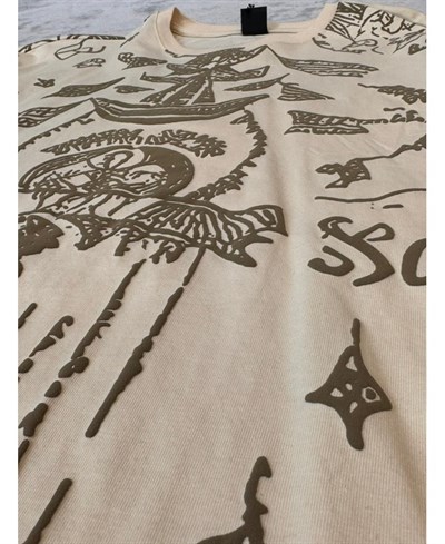 Kabartma Baskı T-shirt