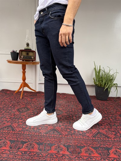 Casual Men Midnight Skinny Fit Lacivert Jean Pantolon