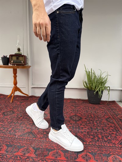 Casual Men Midnight Skinny Fit Lacivert Jean Pantolon