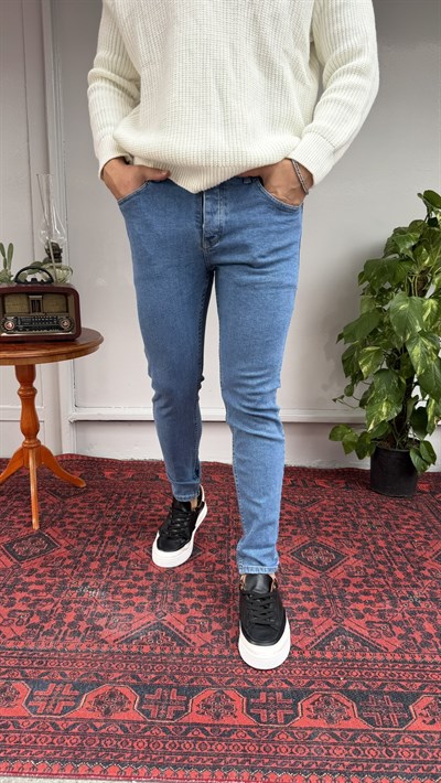 Martin Düz Mavi SkinnyFit Jean