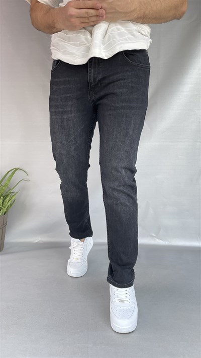 Martin Yıkamalı Siyah Slim Fit Jean