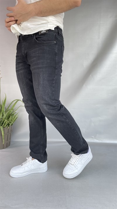 Martin Yıkamalı Siyah Slim Fit Jean