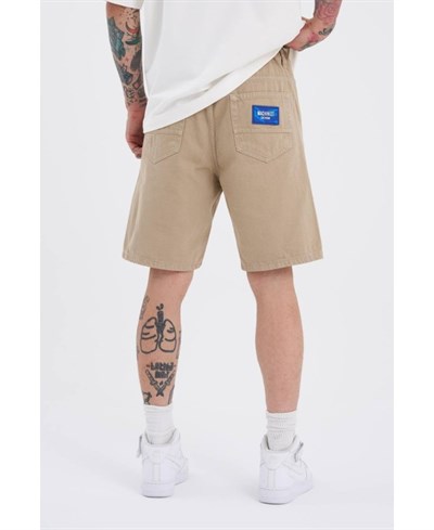Casual Men Bej Relax Fit Pamuk Erkek Şort