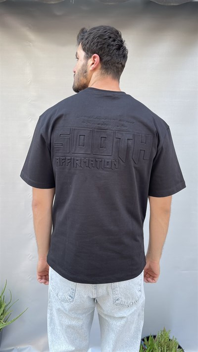 South Sırt Kabartma Baskı Oversize T-shirt