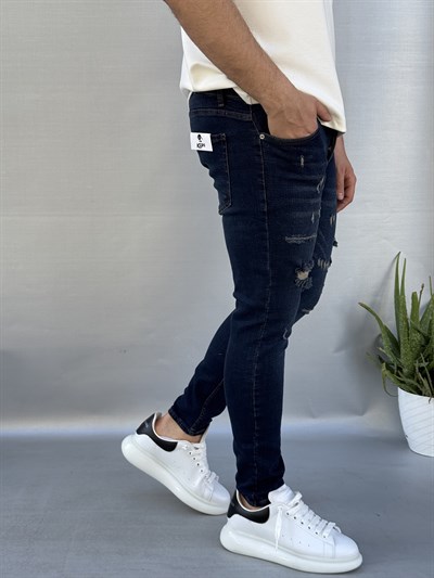 Tasarım Yırtık Detay Skinny Pantolon