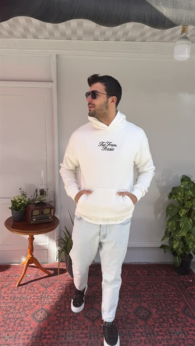 Yep For Baskılı Kapuşon