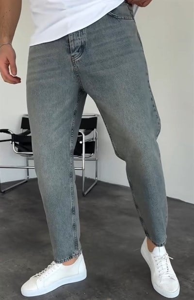 Yeşil Yıkamalı Boyfriend Pantolon 596