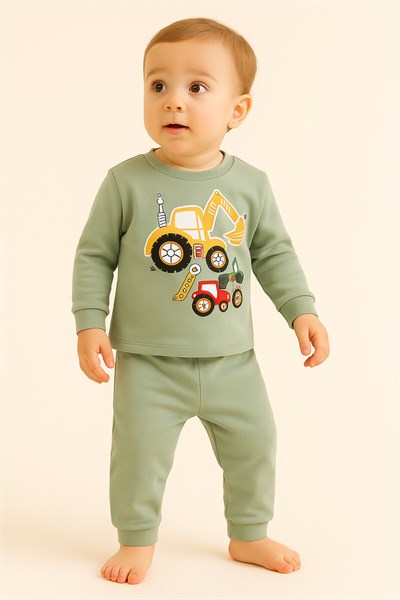 çocuk mevsimlik penye pijama takımı
