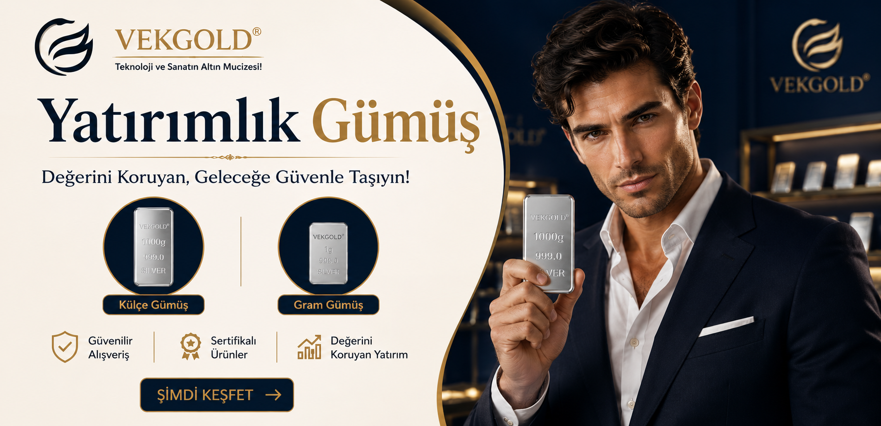 Yatırımlık Gümüş Gram Külçe
