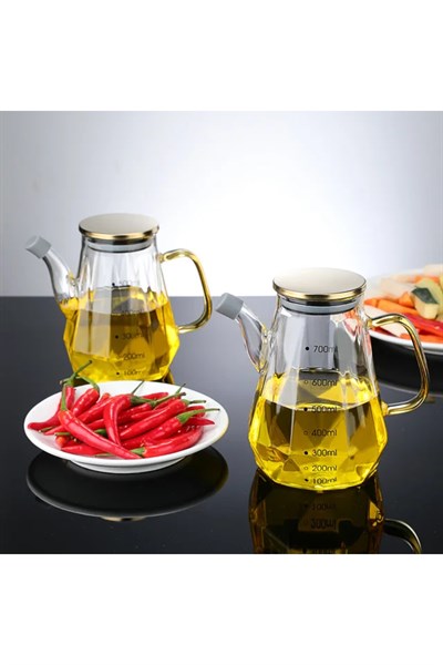 2li Madam Cam Borosilikat Yağlık Sirkelik 900ml