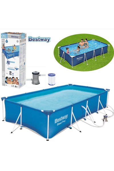 56424 Steel Pro Prefabrik Havuz 400x211x81cm 220v Jtrd56424