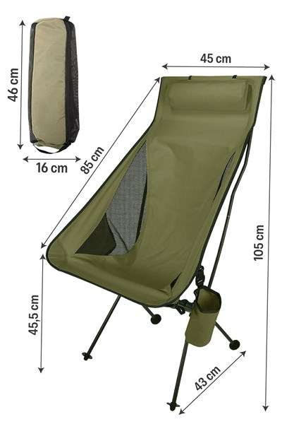 Delüks Pratik Kamp Sandalyesi