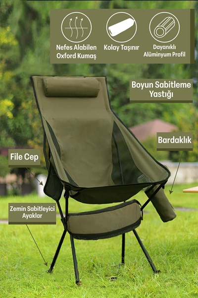 Delüks Pratik Kamp Sandalyesi