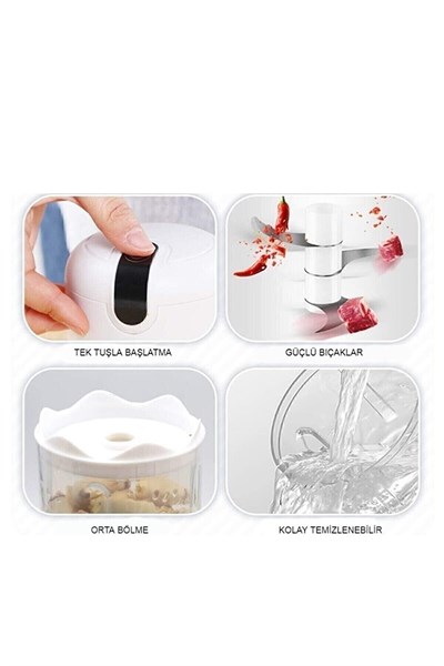 Dn3559 Şarjlı Gıda Doğrayıcı Mini Blender