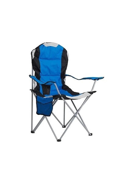 GOOCAMP Camp Kamp Sandalyesi Kamp Koltuğu Xl Kalın Profil Mavi