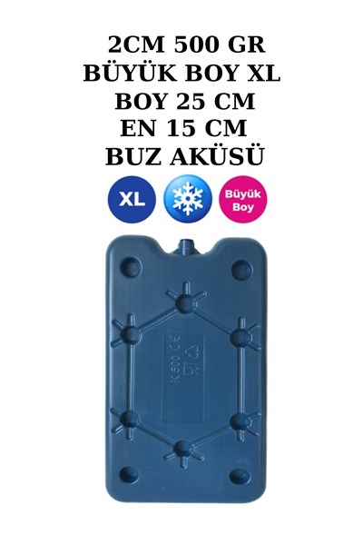 Kale Büyük Boy Jumbo Xl-25 Cm-500 gr X 5 Adet Termos Buz Aküsü Kasedi.termos-kamp-piknik-mangal.