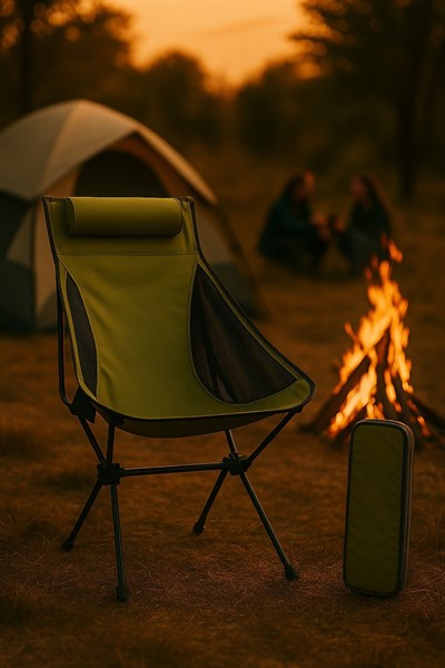 Katlanabilir Pratik Kamp Sandalyesi Ordu Yeşili