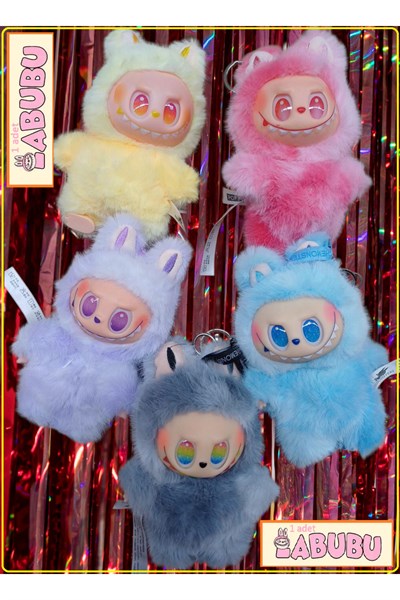 Labubu Canavar 1 adet Peluş Love Happines Hope Serenity Loyalty Luck + Squishy sukuşi hediyeli