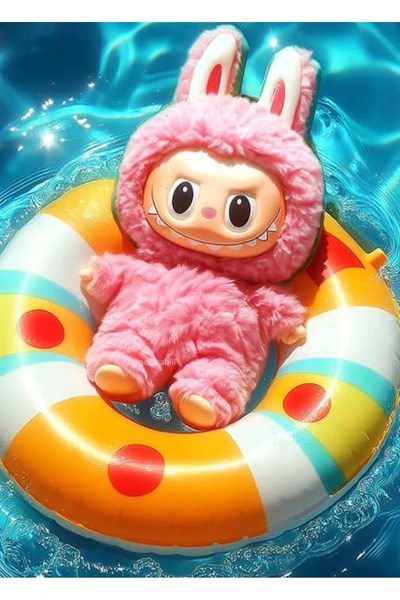 Labubu Canavarlar Peluş Love Happines Hope Serenity Loyalty Luck Sürpriz Kapalı Paket 1 Adet Kutusuz