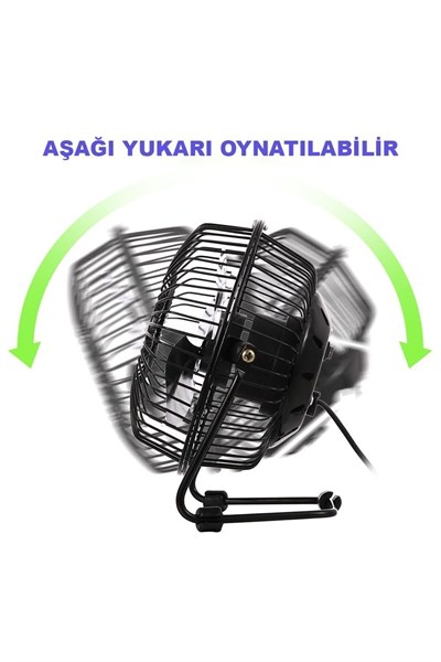 Masa Üstü Klima Usb Girişli Metal Serinletici Mini Vantilatör Fan