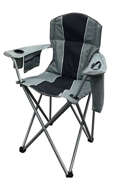 Xxl Kalın Profil Geniş Kamp Sandalyesi Buzluklu Telefon Gözlü 120 Kg