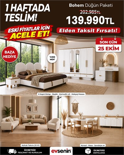 Bohem Düğün Paketi