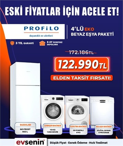 Profilo Beyaz Eşya Paketi 3