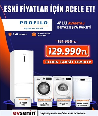 Profilo Beyaz Eşya Paketi 4