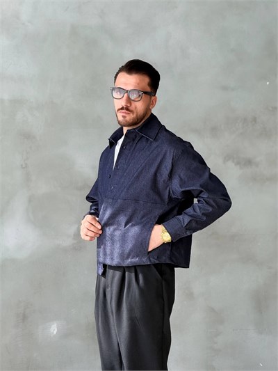 MAN TASARIM LACİVERT MEVSİMLİK CEKET