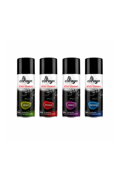 Ebrayn 4'lü Araç İçi ve Klima Koku Giderici Bombası Seti (150 ml x 4)