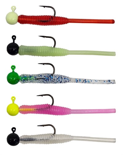Kendo Hook Worm Jighead+Lrf Silikonu 1gr+4.5cm 5 Adet