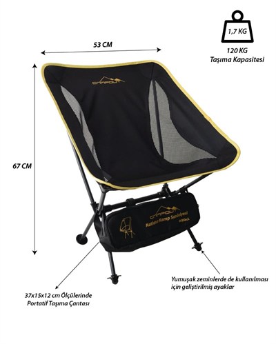 CAMPOUT PRATİK KAMP SANDALYESİ
