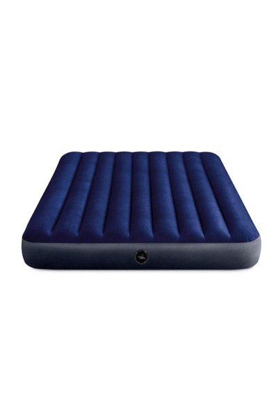 Intex Çift Kişilik Şişme Yatak + 2 Yastık + Pompa / Kamp Seti