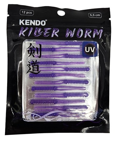 Kendo Killer Worm Lrf Silikonu 5,5cm 12 Adet