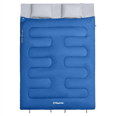 Kingcamp Oxygen 250-D Çift Kişilik Yastıklı Uyku Tulumu Blue