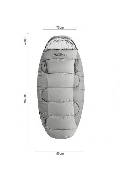Naturehike Ps200 Oval Ultralight Uyku Tulumu -4°c ( Cloudy Grey )