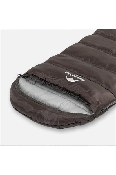 Naturehike U250 Zarf Tarzı Kapüşonlu Uyku Tulumu -10°C Kahverengi-Right