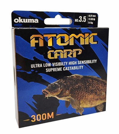 Okuma Atomic Carp Nylon Clear Color 300m Misina