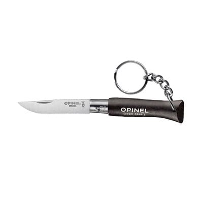 Opinel N°04 Gürgen Saplı Inox Anahtarlık Çakı Siyah