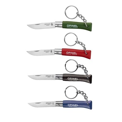 Opinel N°04 Gürgen Saplı Inox Anahtarlık Çakı Haki