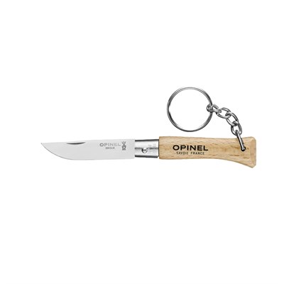 Opinel N°4 Kayın Saplı Inox/Çelik Anahtarlık Çakı