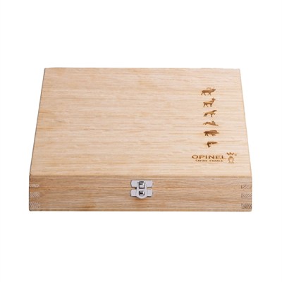 Opinel N°8 Meşe Saplı Hayvan Gravürü Premium Çakı Seti