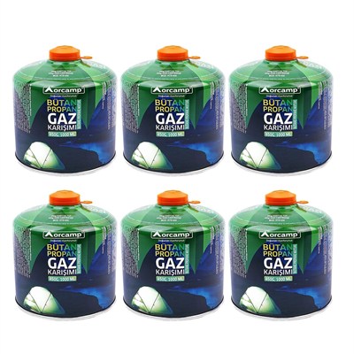 Orcamp 450 Gram Gaz Kartuşu 6lı Set