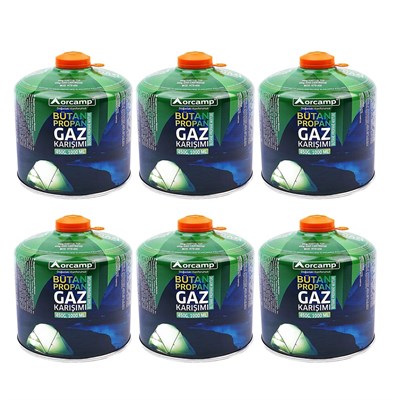 Orcamp 450 Gram Gaz Kartuşu 6lı Set