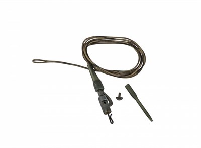 Prologıc Safetly Clip QC Swivel Hollow Leader 80cm 45lbs 3 Adet