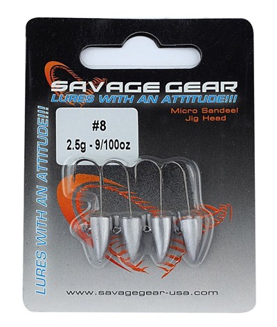 Savage Gear LRF Micro Sandeel Jighead 4 Adet #8