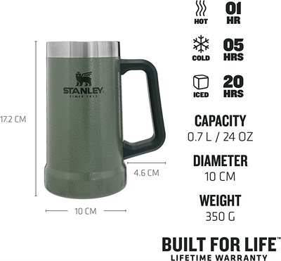 Stanley Adventure Vakumlu 0.70 Lt. Termos Bardak Yeşil