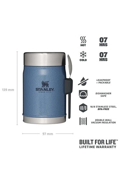Stanley Klasik Paslanmaz Çelik Yemek Termosu Kaşıklı 0,40 Lt