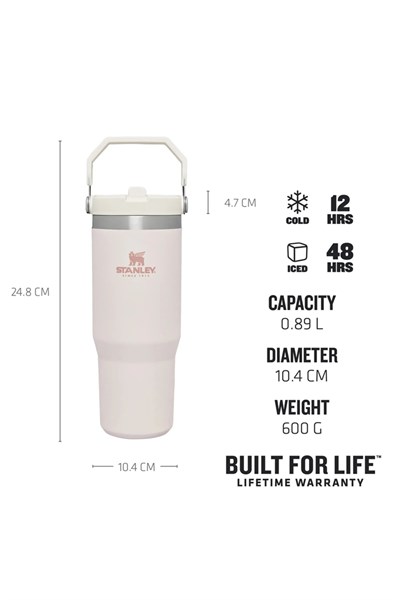 Stanley The IceFlow Flip Straw Pipetli Termos Bardak 0,89 LT